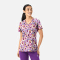 Maevn Prints Women's Scrub Top – Floral Daze (1797)