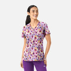 Maevn Prints Women's Scrub Top – Floral Daze (1797)