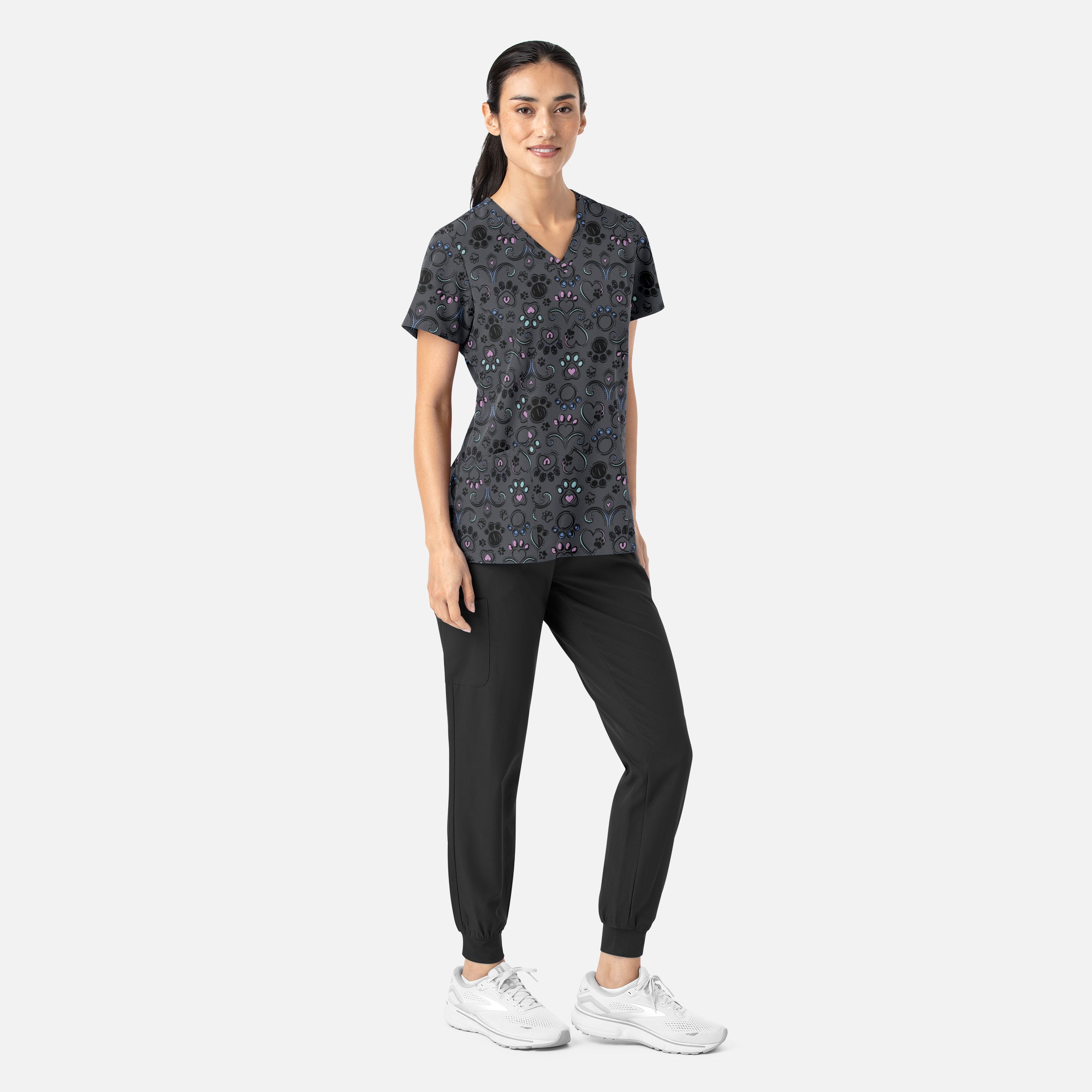 Maevn Prints Women's Scrub Top – Regal Paws (1797)