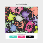 Maevn Prints Women's Scrub Top – Splatter Paws (1797)