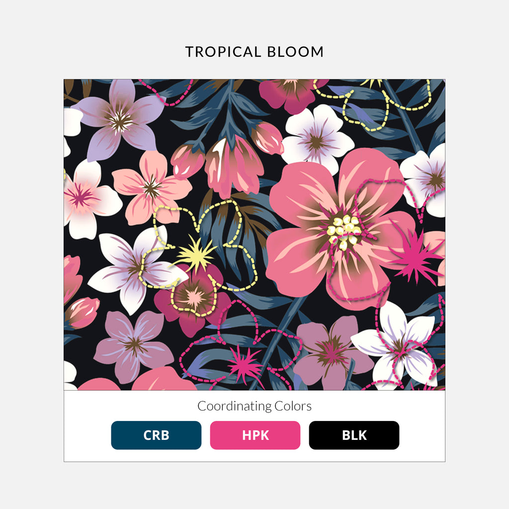 Maevn Prints Women's Scrub Top – Tropical Bloom (1797)