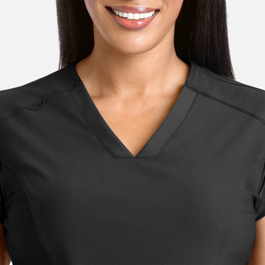 Maevn Embrace ZOE Banded V-Neck Top 2501