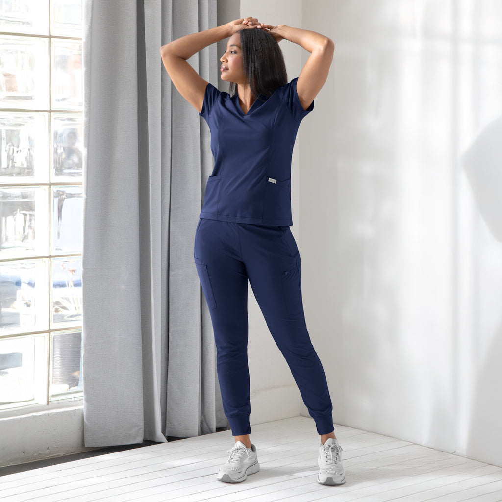 Maevn Embrace ZOE Banded V-Neck Top 2501