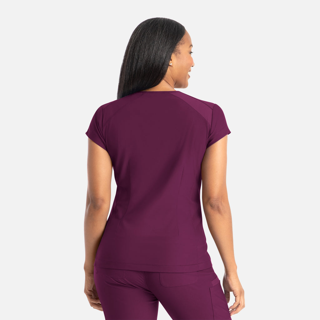 Maevn Embrace ZOE Banded V-Neck Top 2501