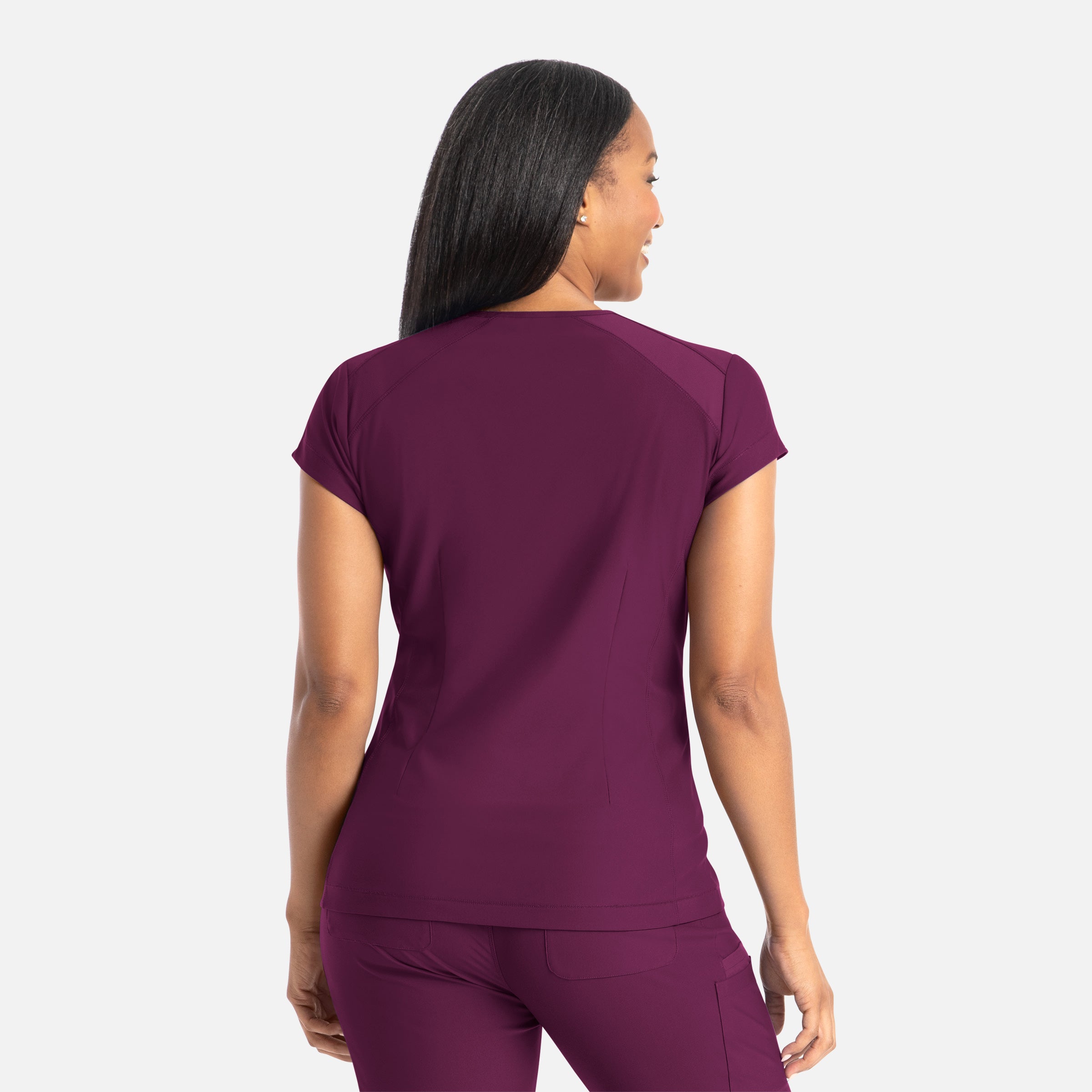 Maevn Embrace ZOE Banded V-Neck Top 2501