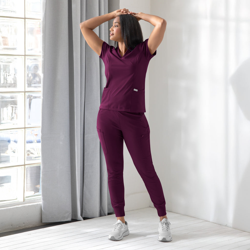 Maevn Embrace ZOE Banded V-Neck Top 2501