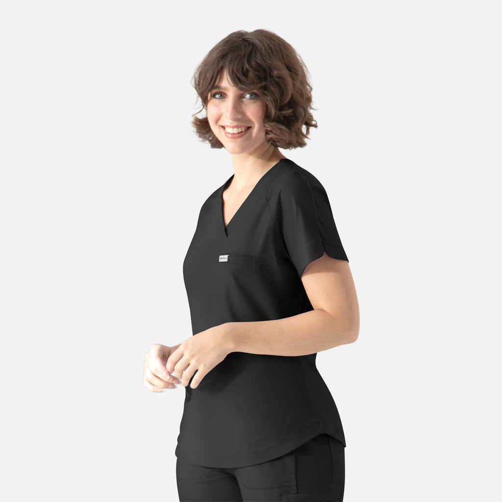 Maevn Embrace LUNA Tuckable Y-Neck Top 2502