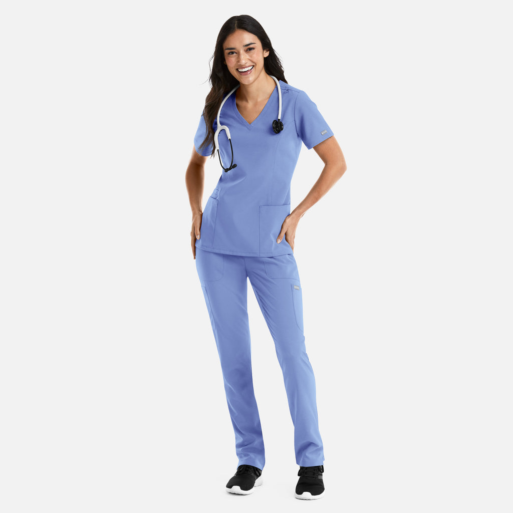 Maevn Momentum Womens Double V-Neck Top 5001