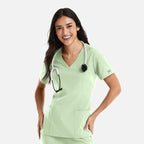 Maevn Momentum Womens Double V-Neck Top 5001