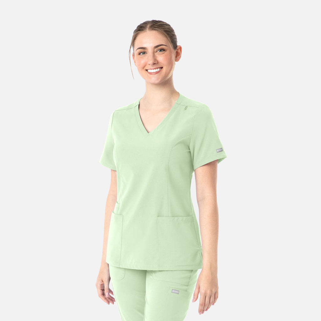 Maevn Momentum Womens Double V-Neck Top 5001