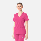 Maevn Momentum Womens Double V-Neck Top 5001