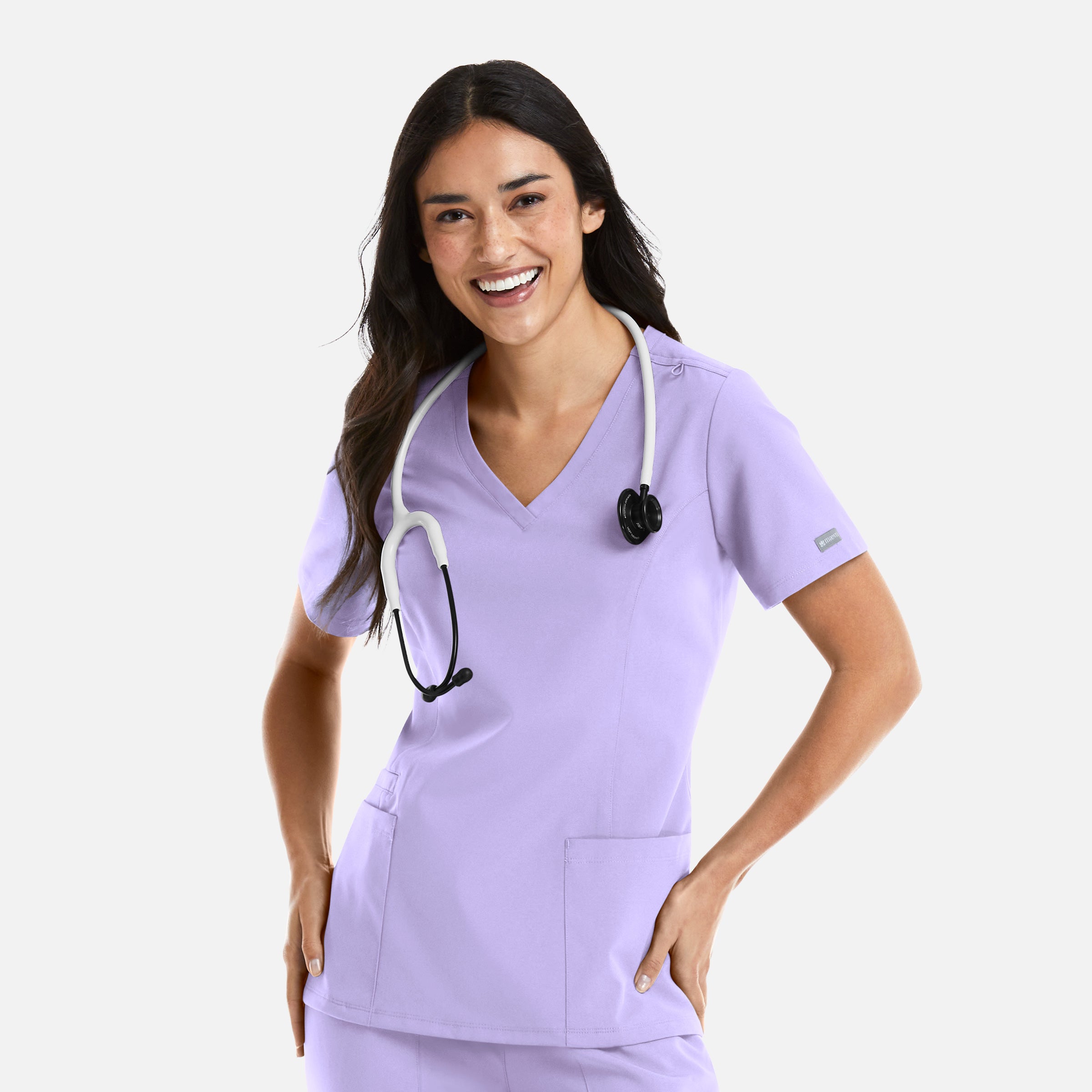 Maevn Momentum Womens Double V-Neck Top 5001