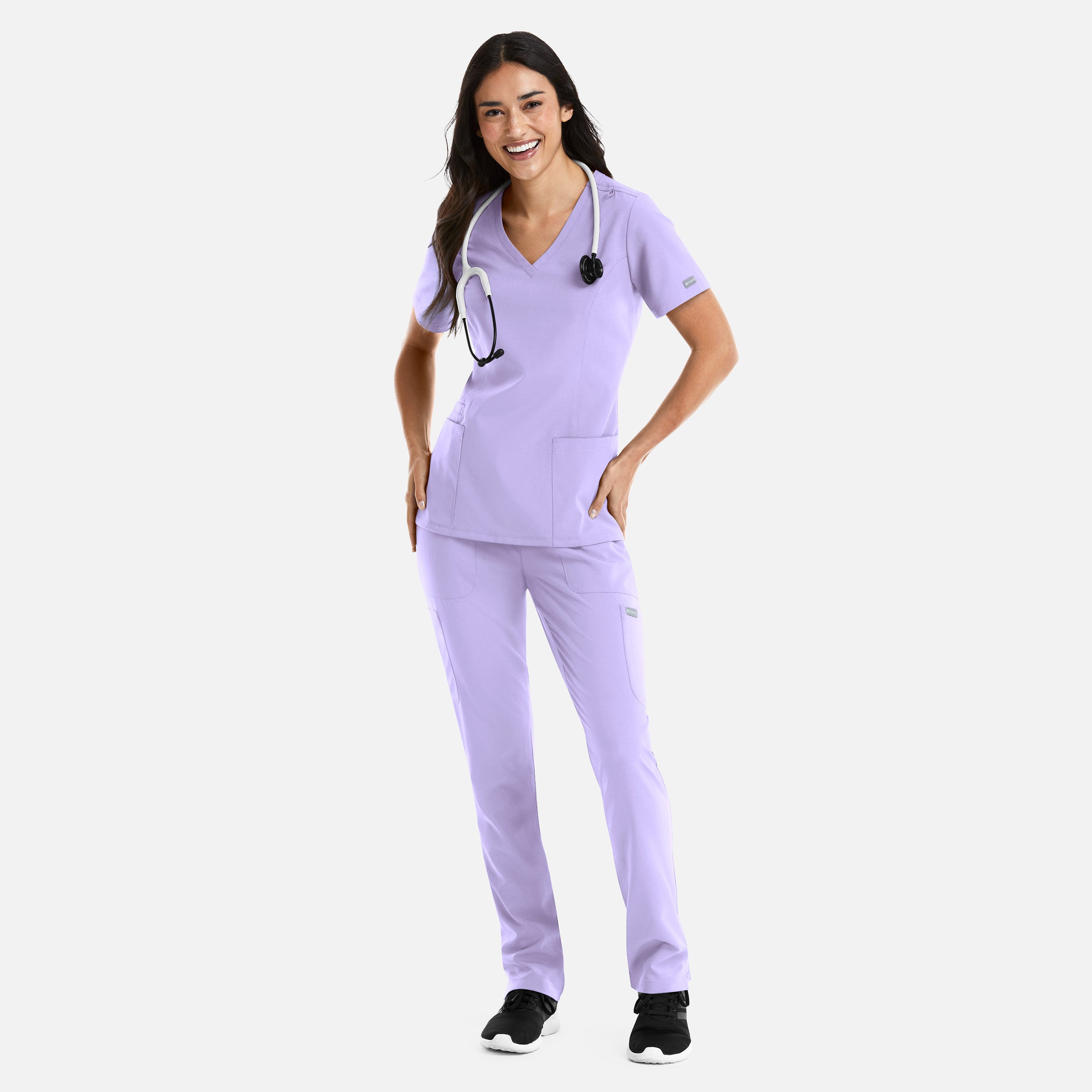 Maevn Momentum Womens Double V-Neck Top 5001