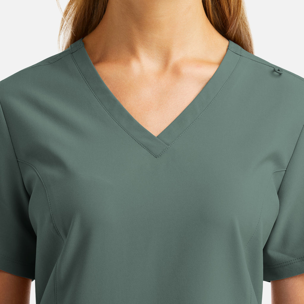 Maevn Momentum Womens Double V-Neck Top 5001