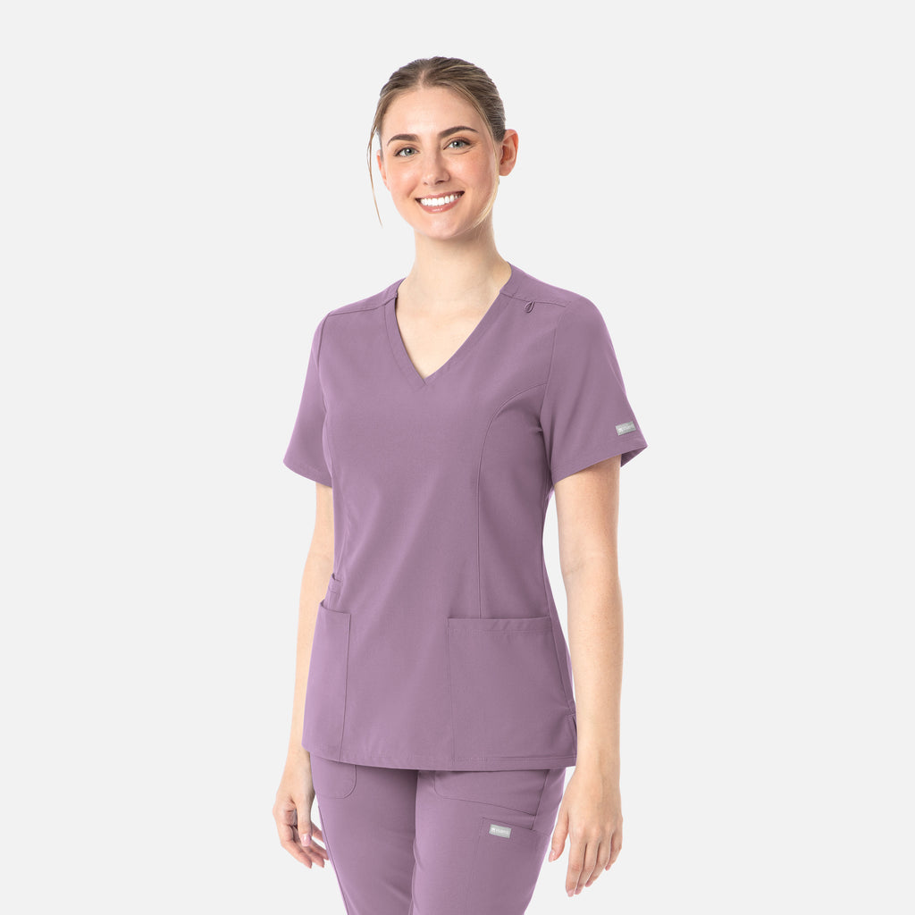 Maevn Momentum Womens Double V-Neck Top 5001