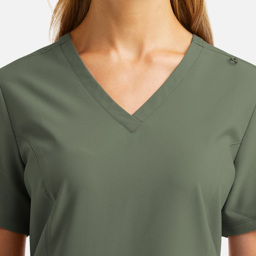 Maevn Momentum Womens Double V-Neck Top 5001