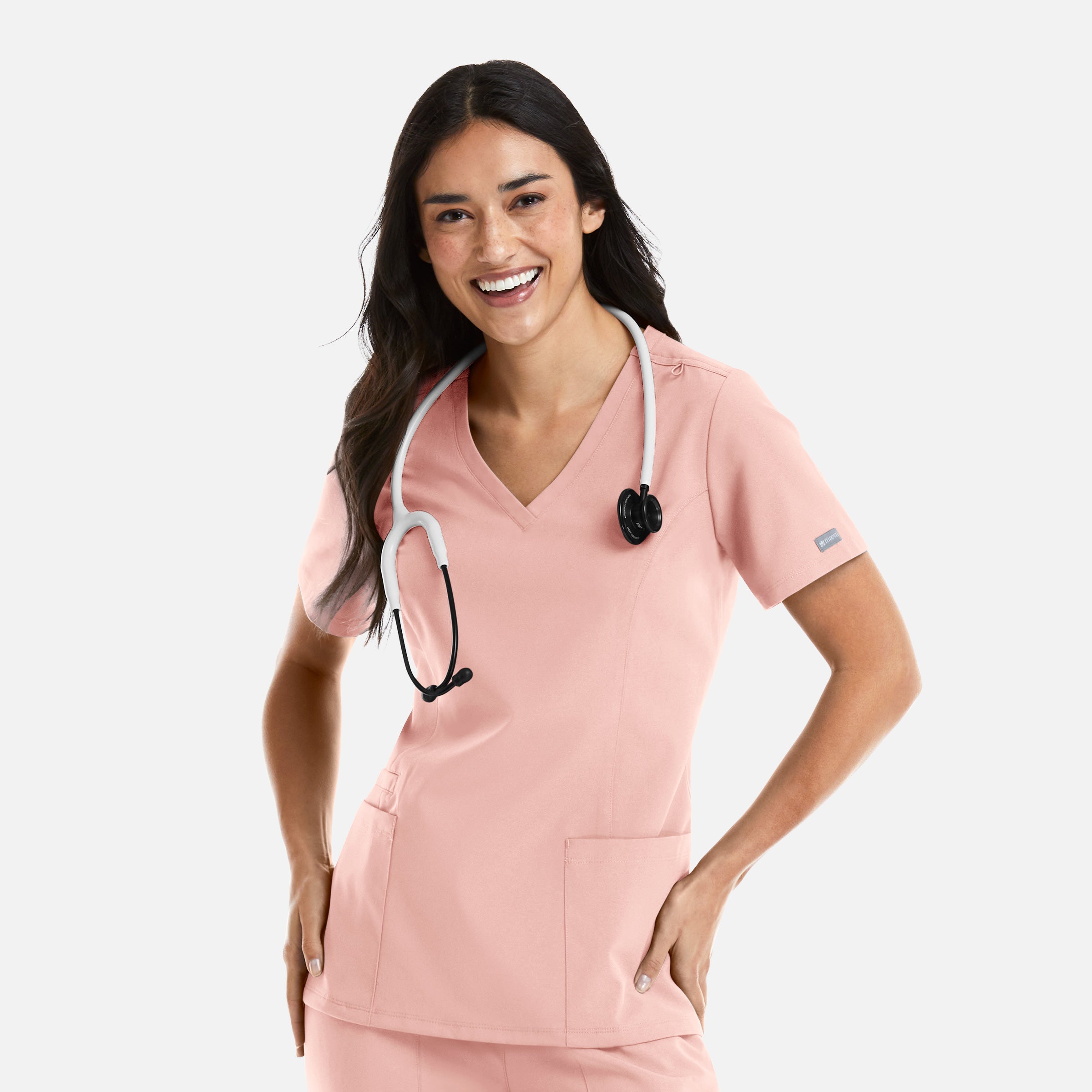 Maevn Momentum Womens Double V-Neck Top 5001