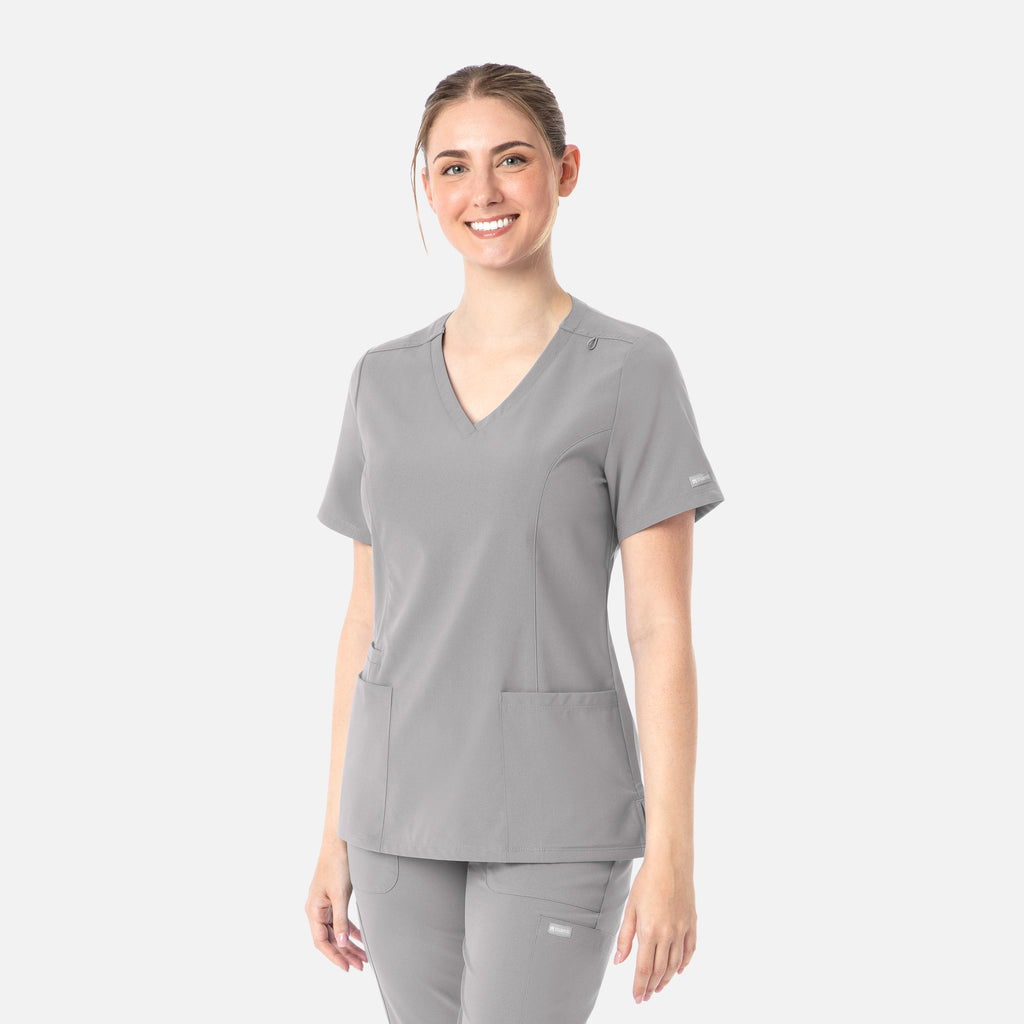 Maevn Momentum Womens Double V-Neck Top 5001