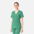 Maevn Momentum Womens Double V-Neck Top 5001