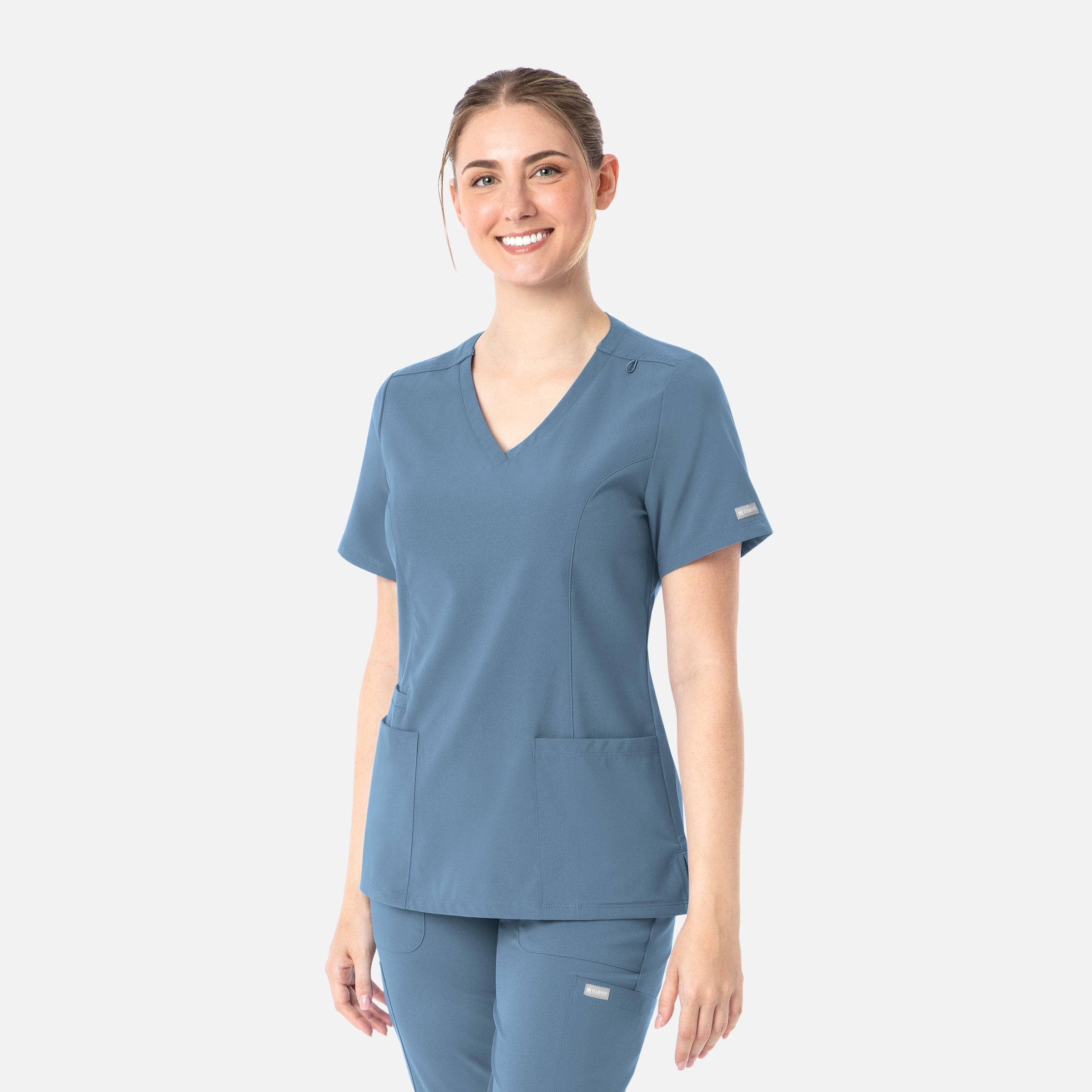 Maevn Momentum Womens Double V-Neck Top 5001