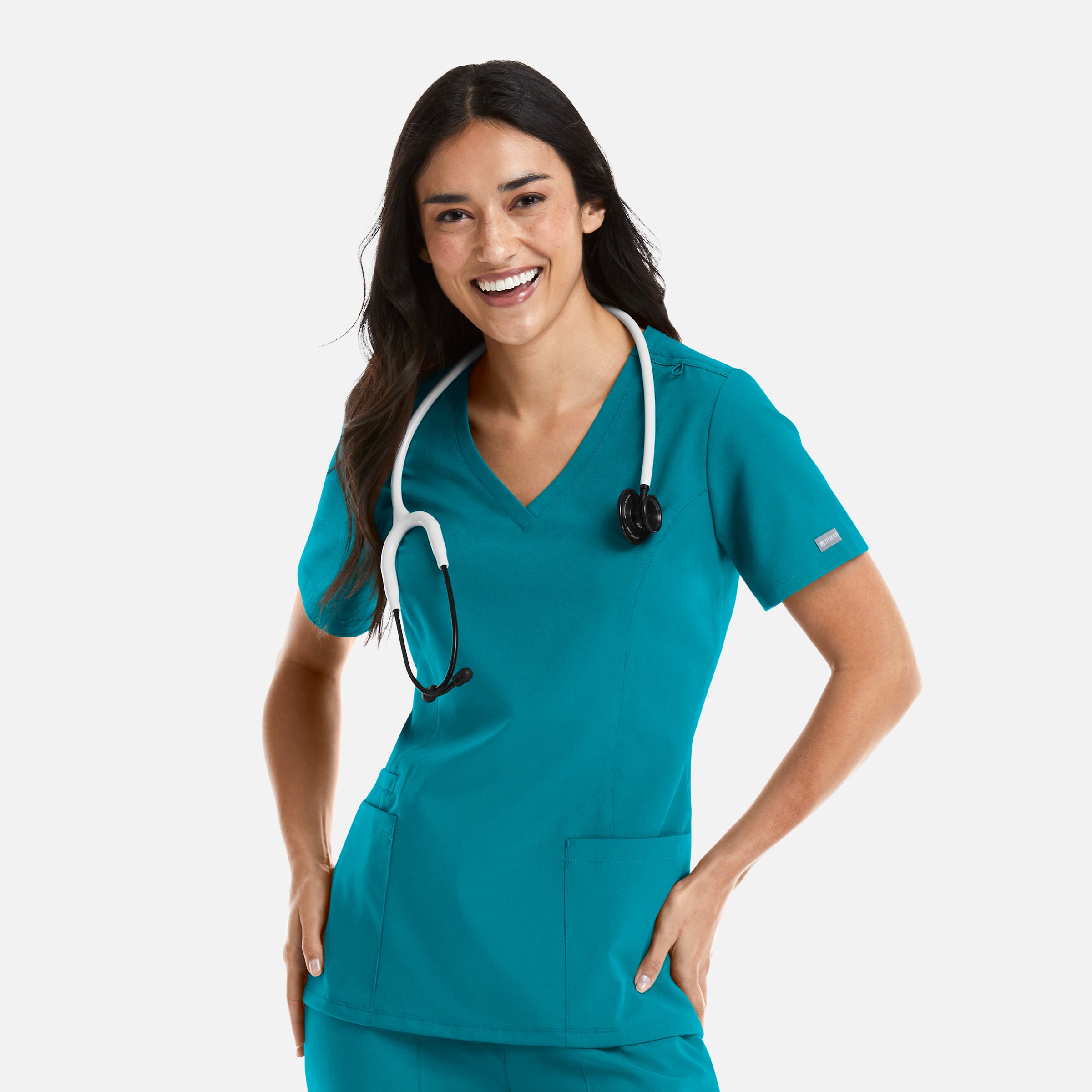 Maevn Momentum Womens Double V-Neck Top 5001