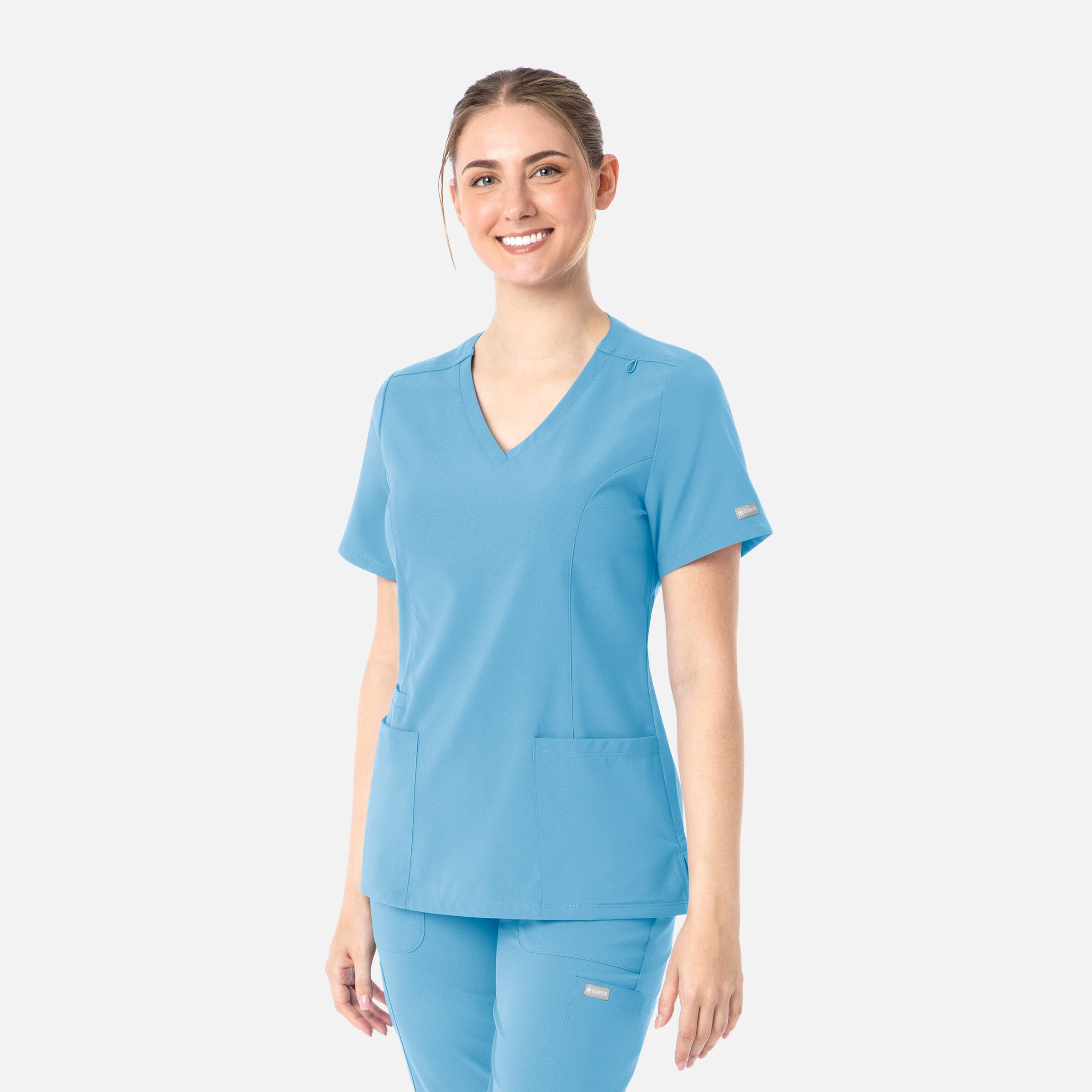 Maevn Momentum Womens Double V-Neck Top 5001