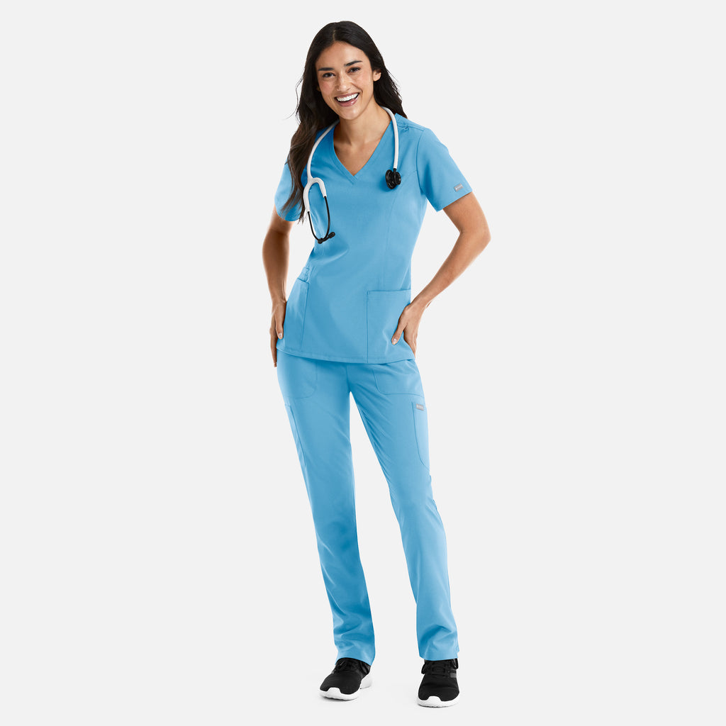 Maevn Momentum Womens Double V-Neck Top 5001