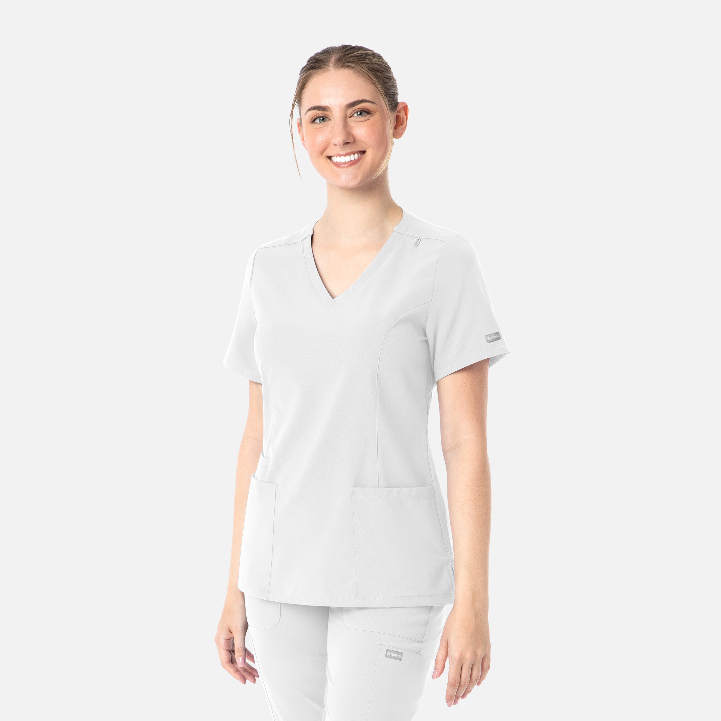 Maevn Momentum Womens Double V-Neck Top 5001