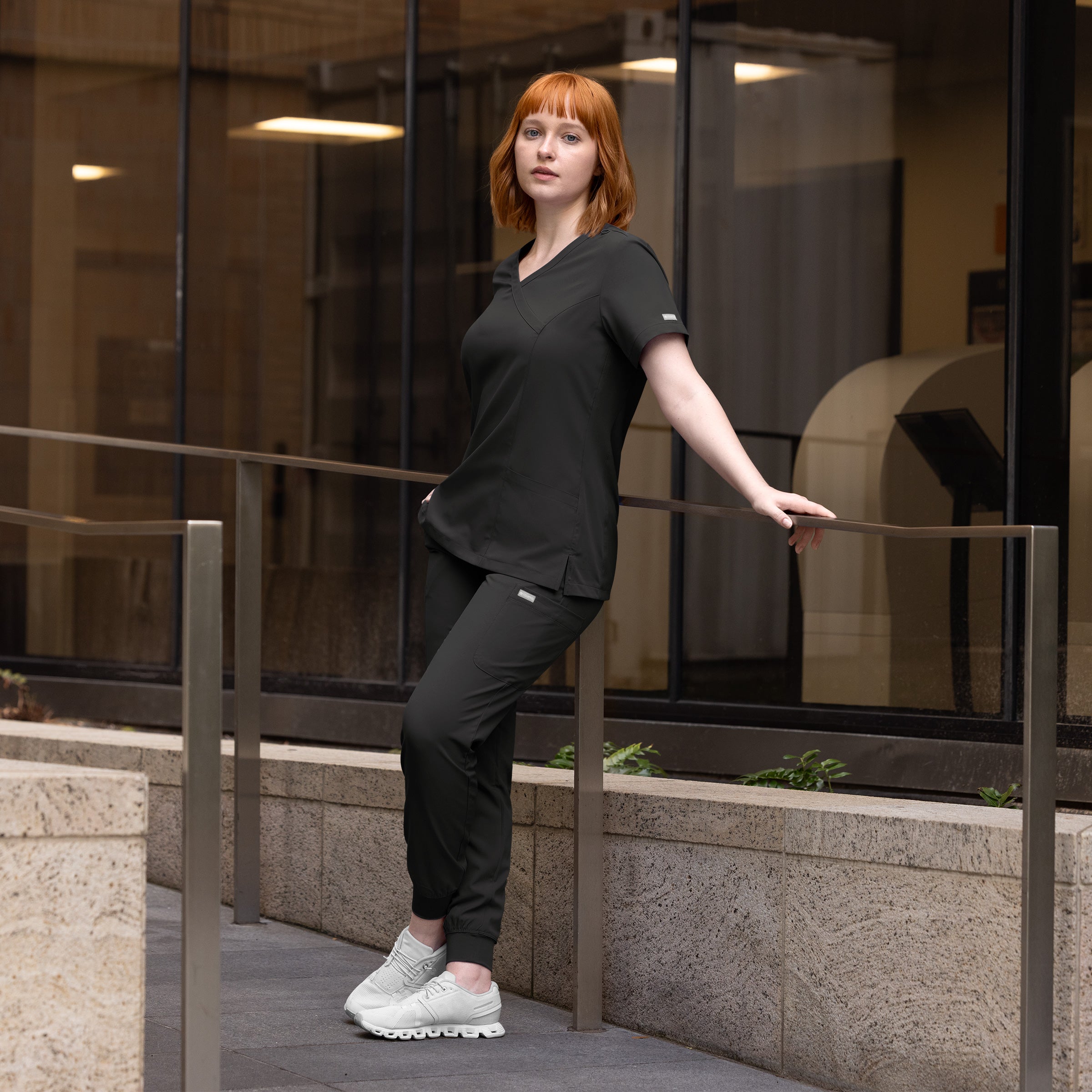 Maevn Momentum Womens Mock Wrap Top 5002