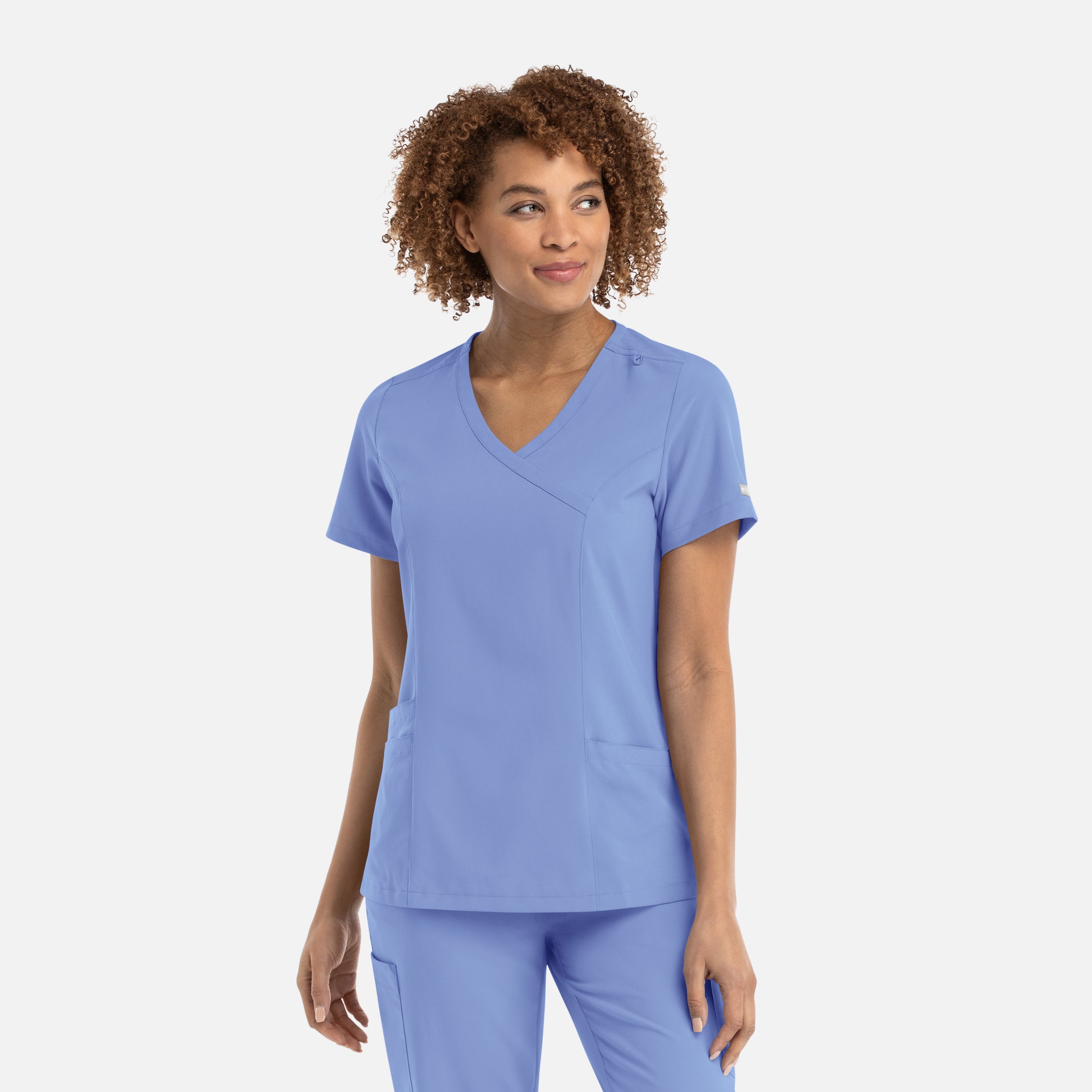 Maevn Momentum Womens Mock Wrap Top 5002