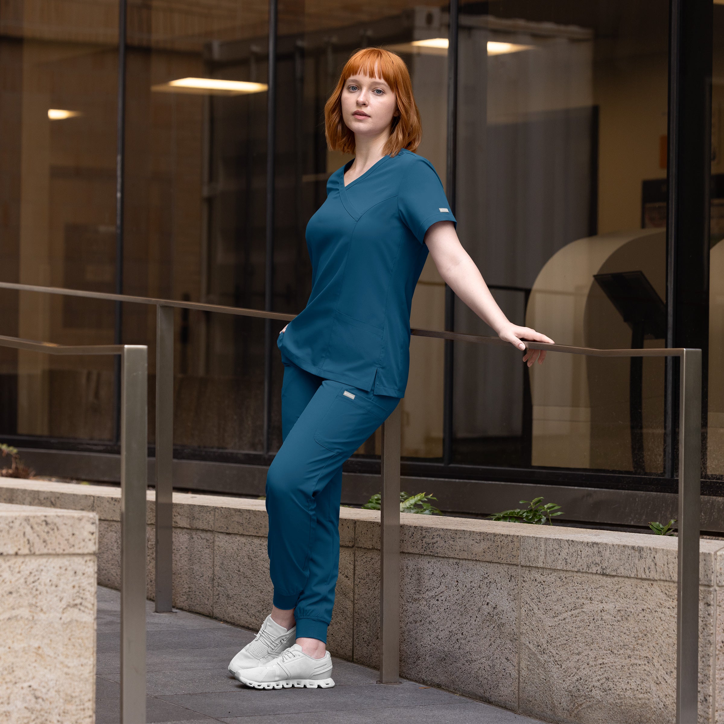 Maevn Momentum Womens Mock Wrap Top 5002