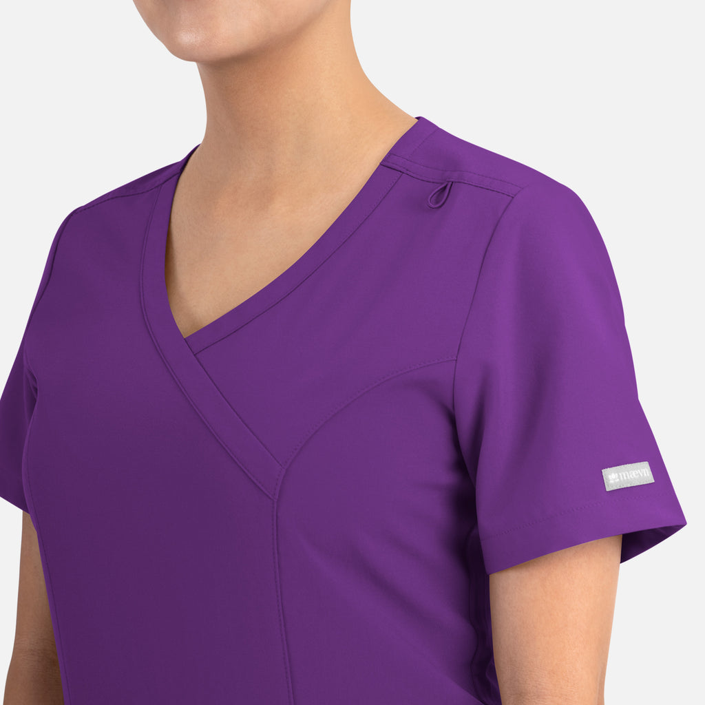 Maevn Momentum Womens Mock Wrap Top 5002