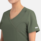 Maevn Momentum Womens Mock Wrap Top 5002