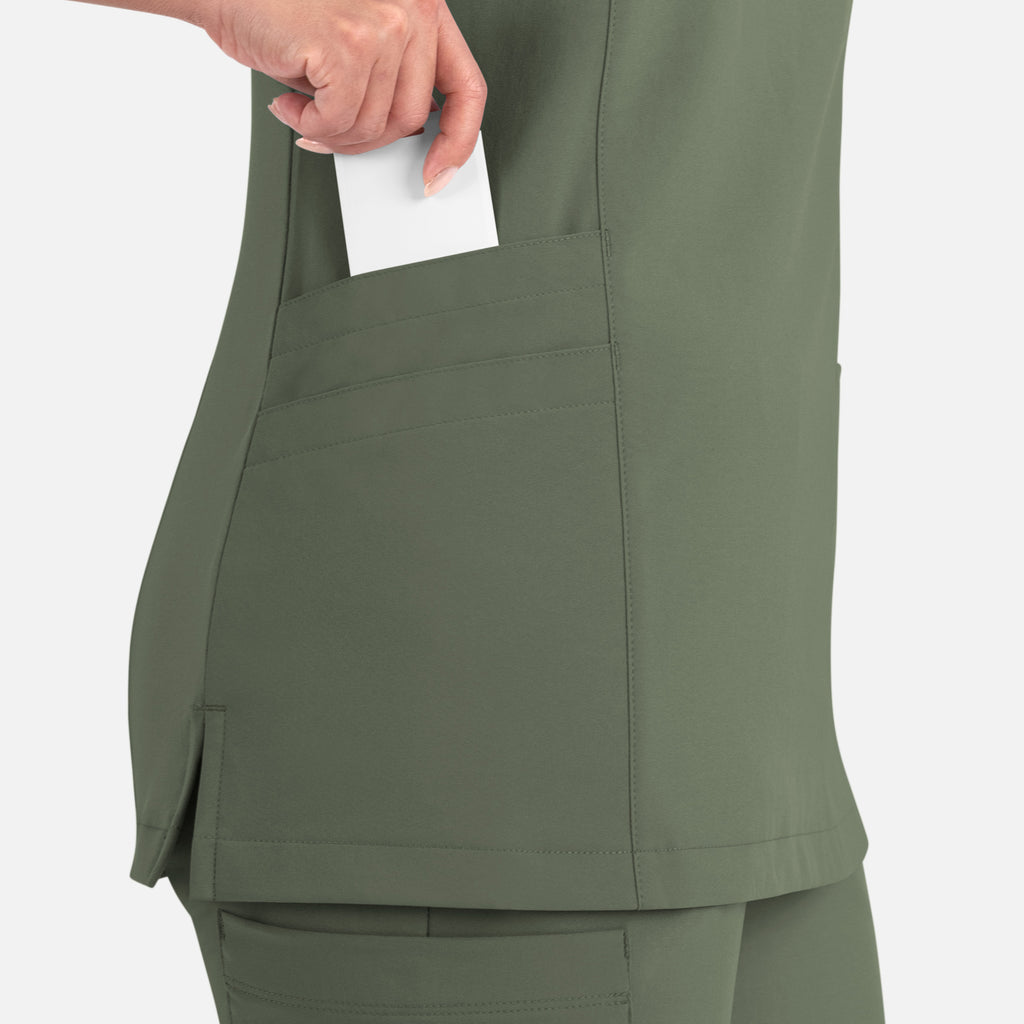 Maevn Momentum Womens Mock Wrap Top 5002