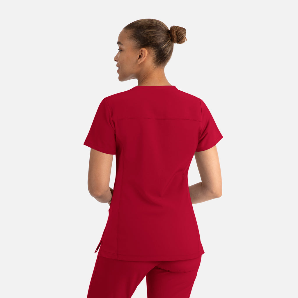 Maevn Momentum Womens Mock Wrap Top 5002