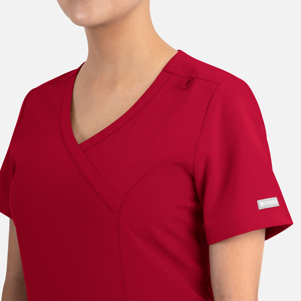 Maevn Momentum Womens Mock Wrap Top 5002