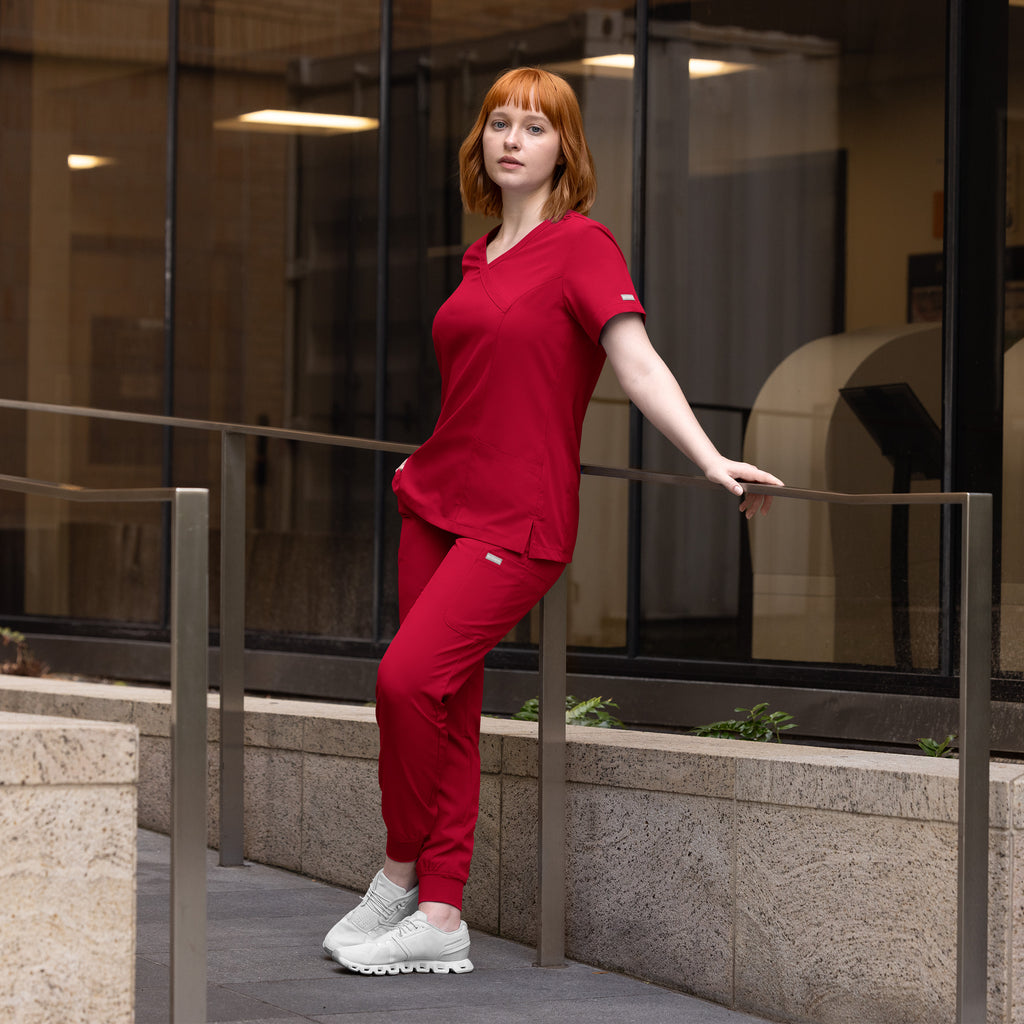 Maevn Momentum Womens Mock Wrap Top 5002