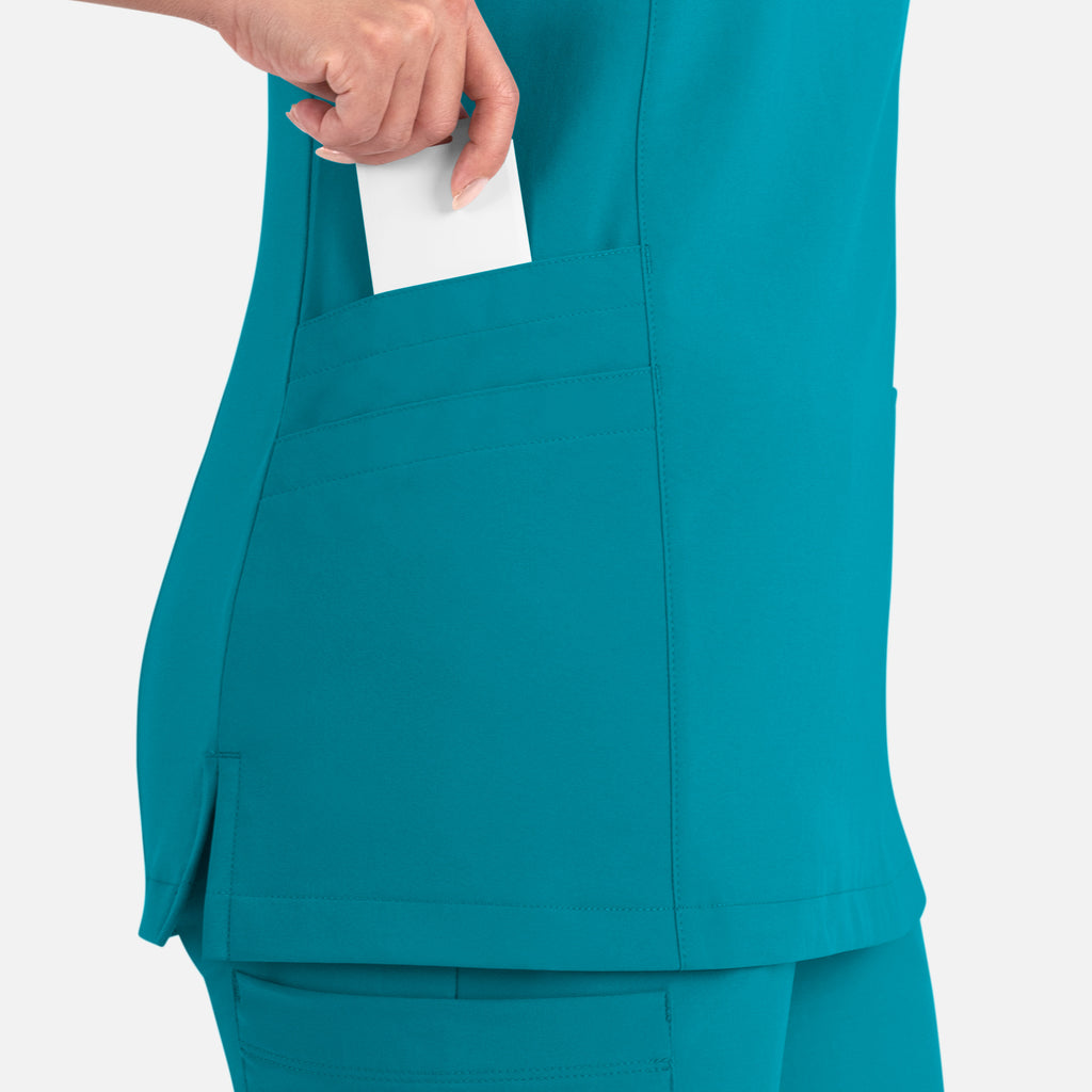 Maevn Momentum Womens Mock Wrap Top 5002