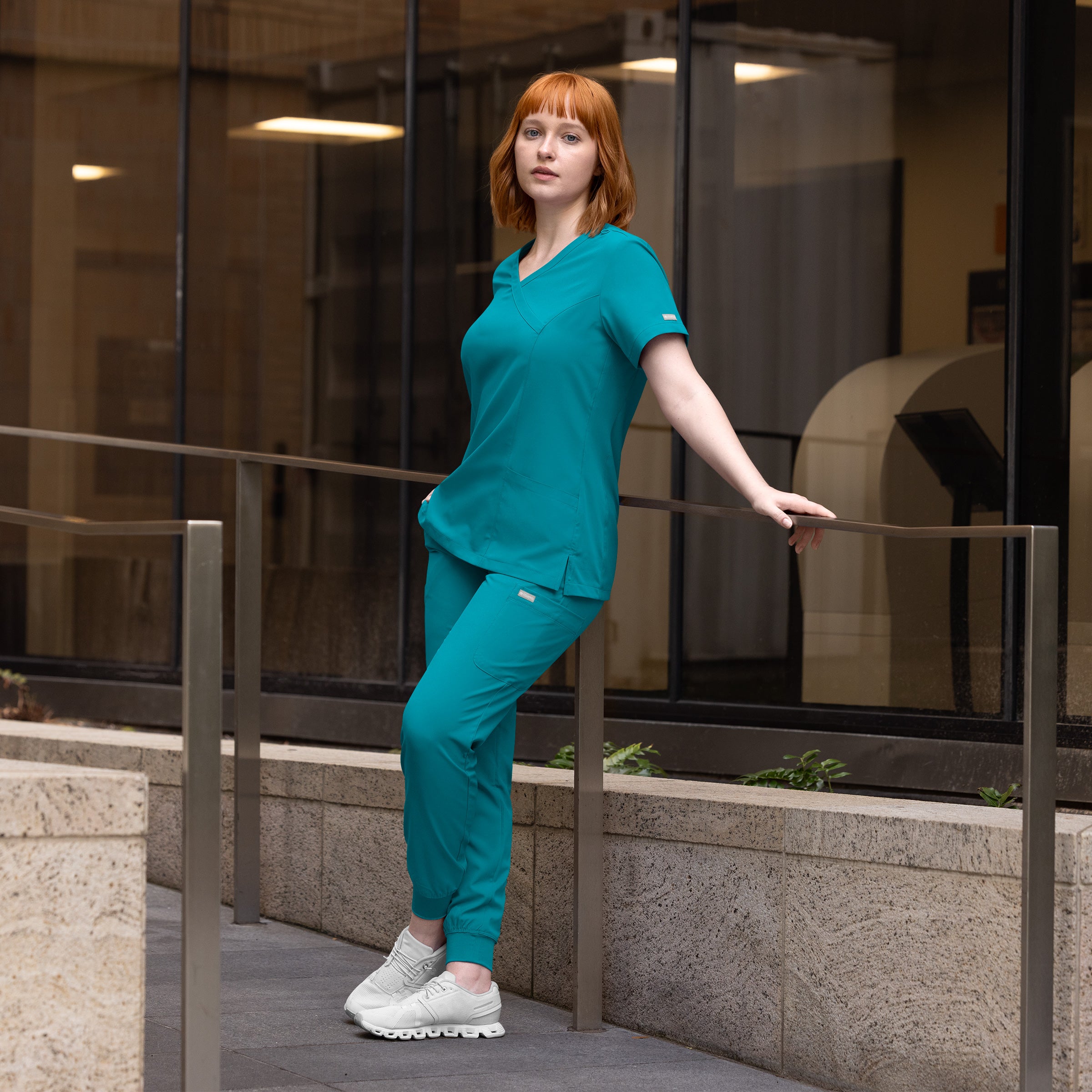 Maevn Momentum Womens Mock Wrap Top 5002