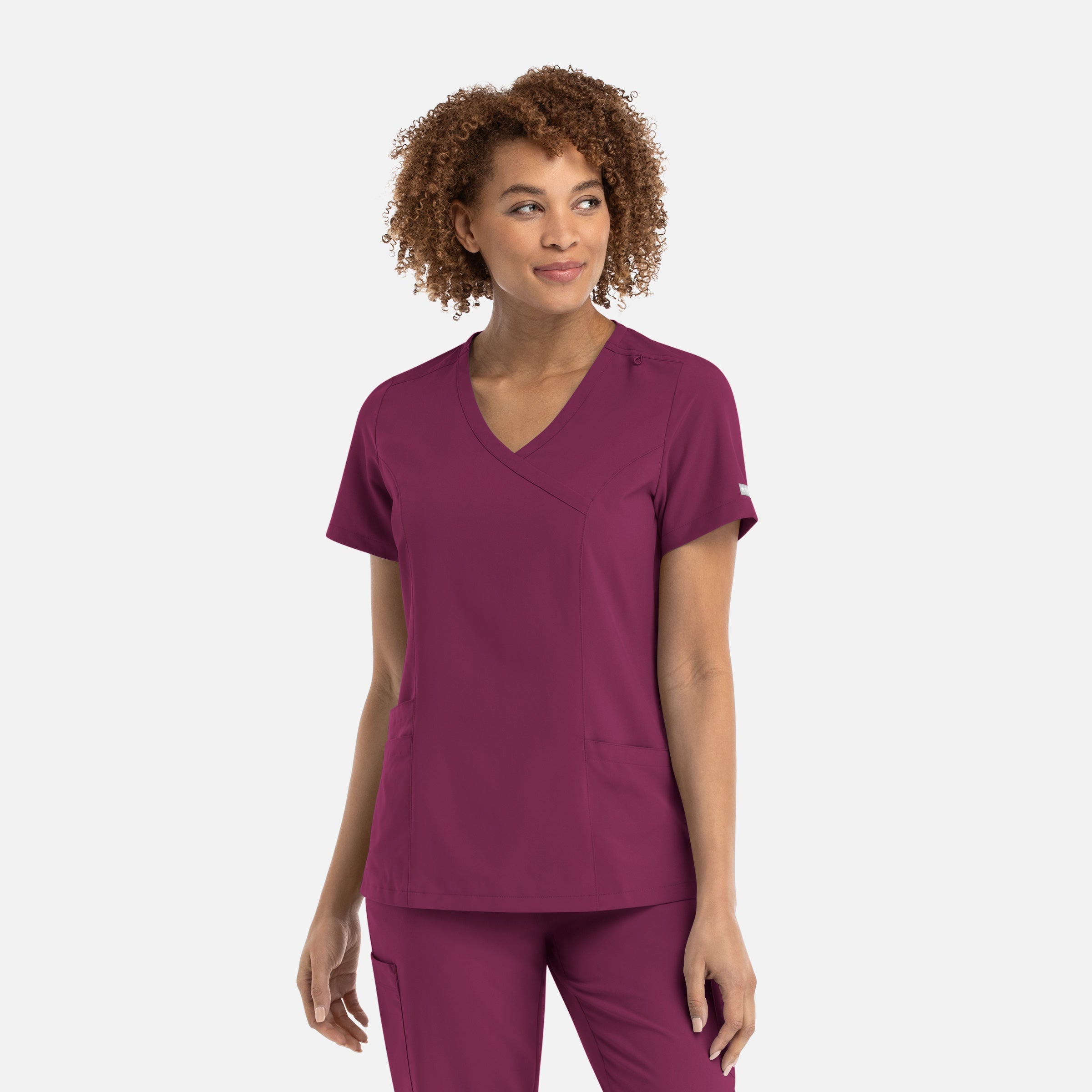 Maevn Momentum Womens Mock Wrap Top 5002