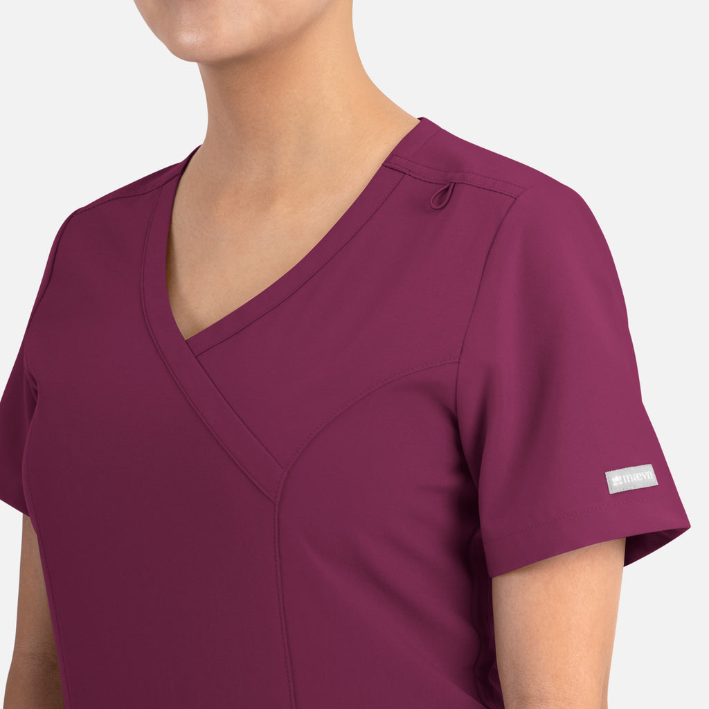 Maevn Momentum Womens Mock Wrap Top 5002