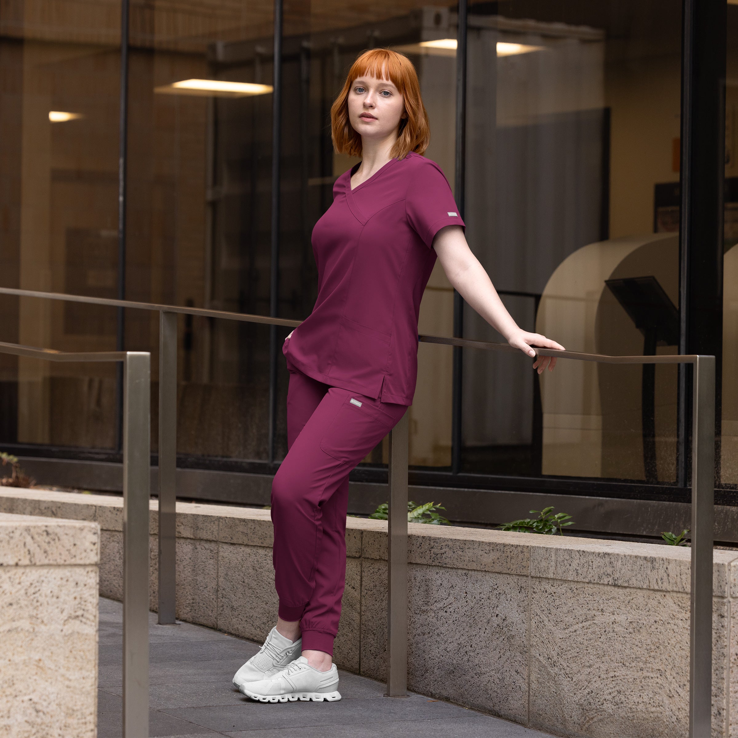 Maevn Momentum Womens Mock Wrap Top 5002