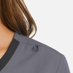 Maevn Momentum Womens Mock Wrap Top w/ Contrast Trim 5004