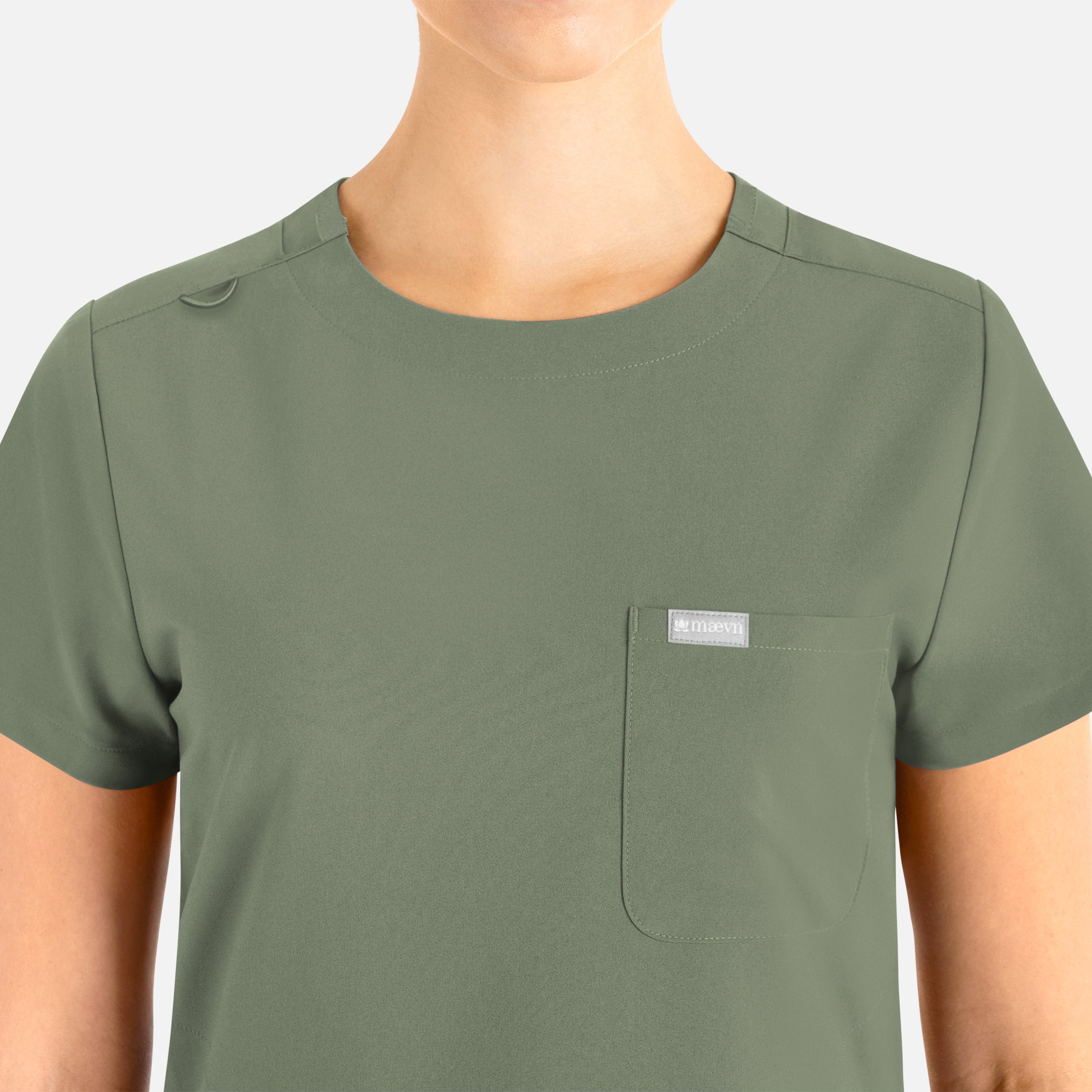 Maevn Momentum Womens Tuckable Round Neck Top 5005