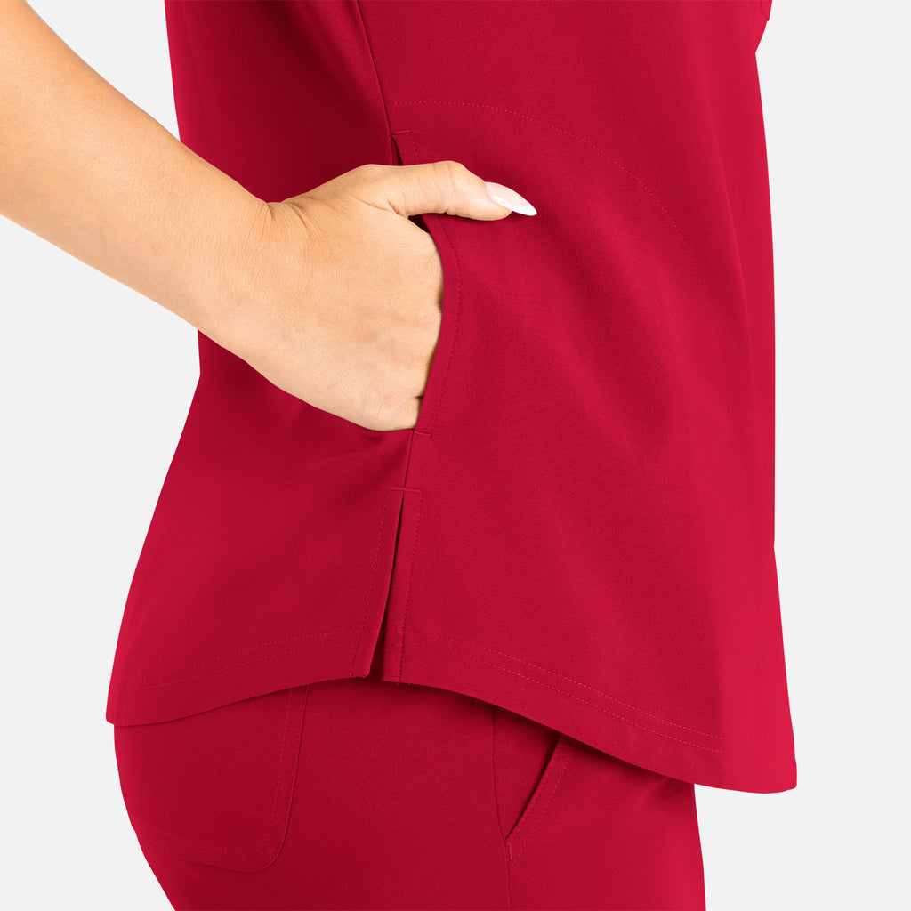 Maevn Momentum Womens Tuckable Round Neck Top 5005