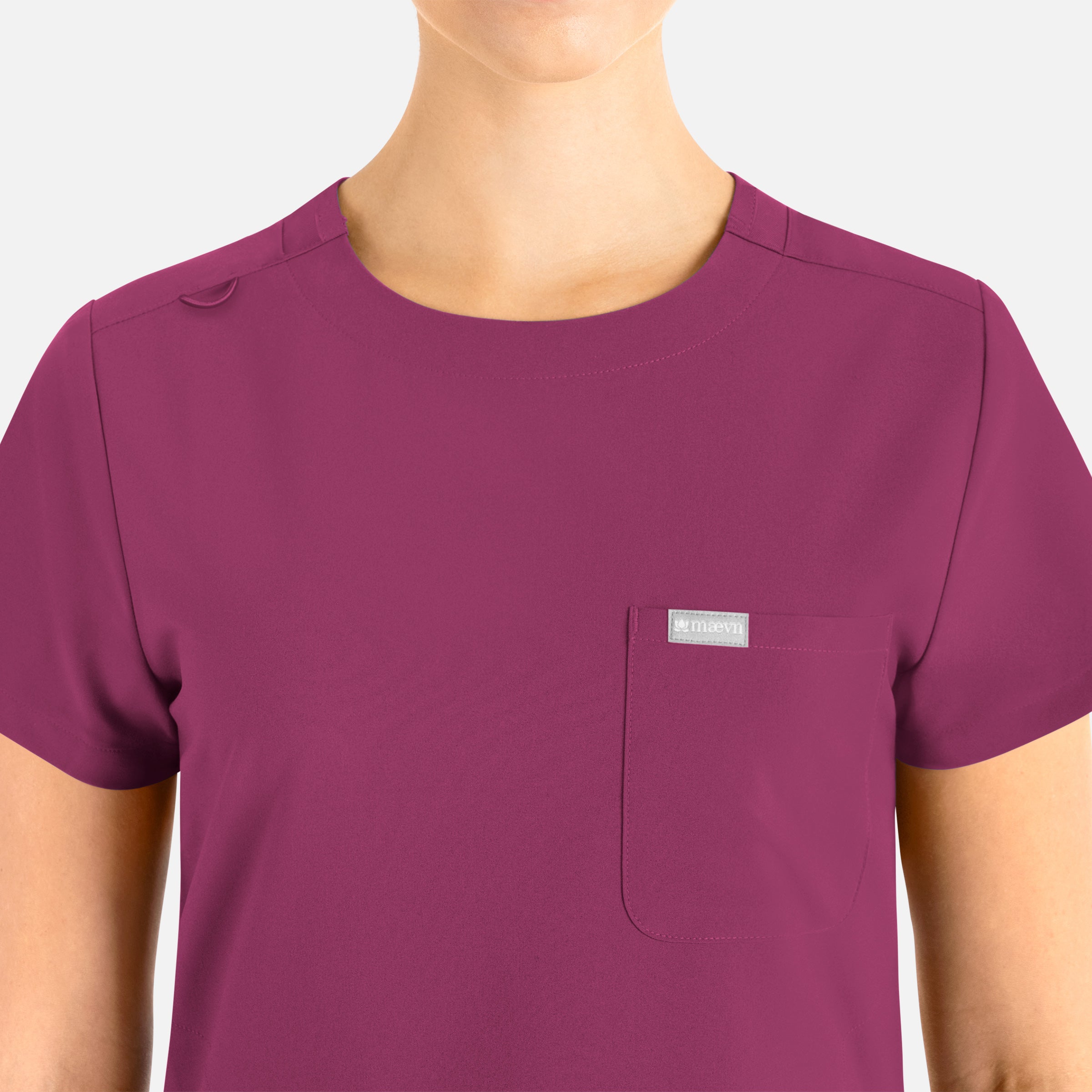 Maevn Momentum Womens Tuckable Round Neck Top 5005