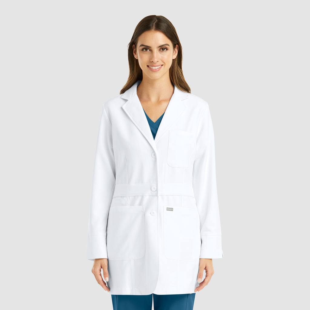 Maevn 5072 Women's Mid Length Lab Coat