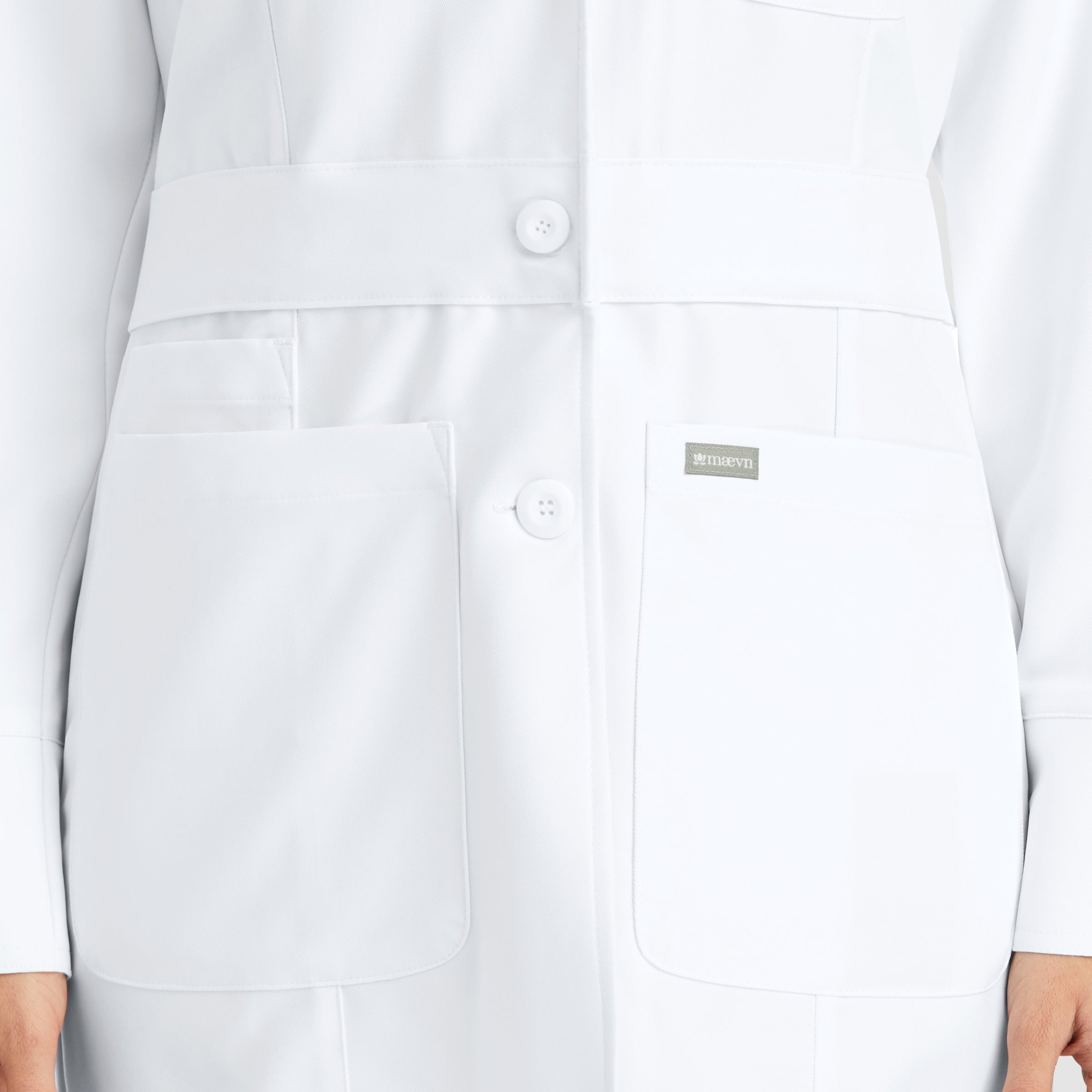 Maevn 5072 Women's Mid Length Lab Coat