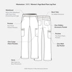 Maevn Momentum Women's Flare Leg Scrub Pant 5093