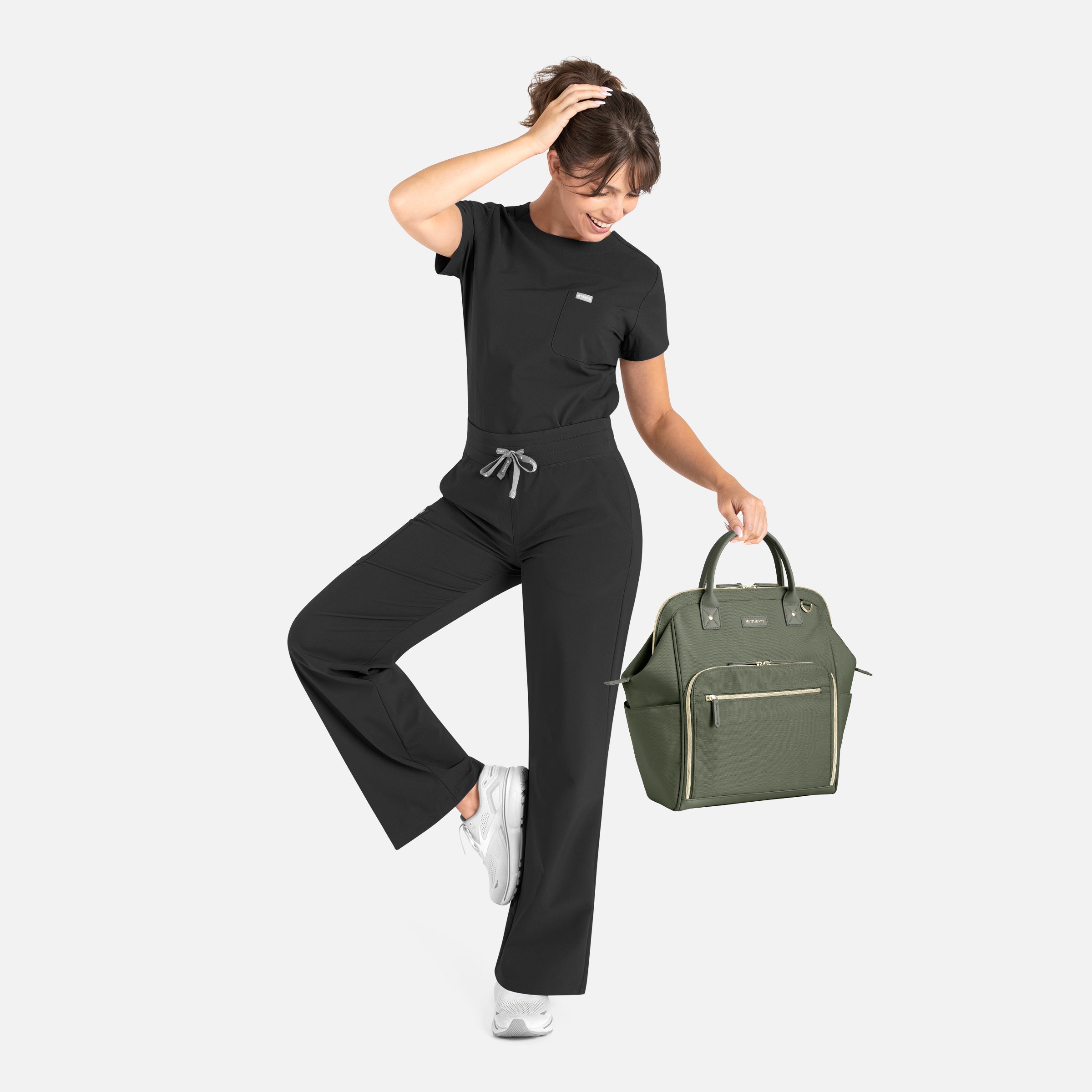 Maevn Momentum Womens High Waist Wide Leg Pant 5094 Regular